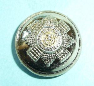 Scots Guards, Anodised Aluminium Medium Pattern Button, King's Crown