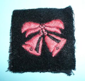 WW2 47th (London) Territorial Infantry Division Embroidered Cloth Formation Sign …