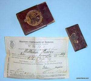 Early Victorian Mercantile Marine Masters Certificate in its origional Matched …