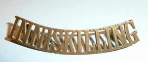 Inniskilling - 6th Inniskillings Dragoons Brass Shoulder Title, 1920 - …