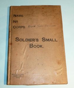 Edwardian British Army Soldiers Small Book (Army Form B50) - …