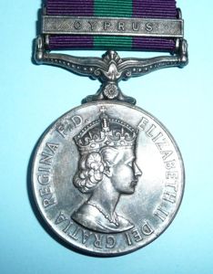 British General Service Medal, 1918 - 1962, Single Clasp Cyprus, …