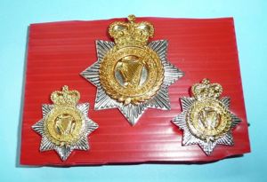Northern Ireland Security Guard Service NISGS Cap Badge and Collar …