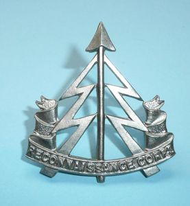 WW2 War Raised unit - RECCE Reconnaissance Corps White Metal …