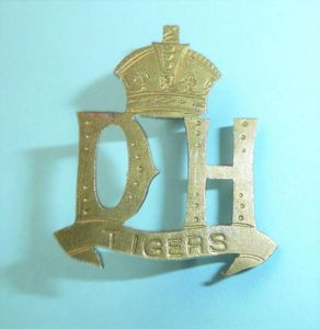 Anglo - Boer War Damants Horse (DH) Tigers Brass Slouch …