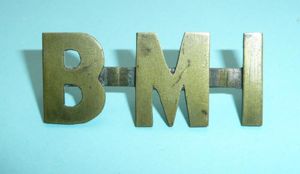 Anglo - Boer War BMI Bethunes Mounted Infantry Brass Slouch …