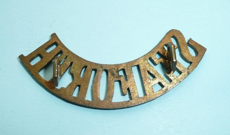 WW1 Seaforth Highlanders Other Ranks Brass Shoulder Title — image 2