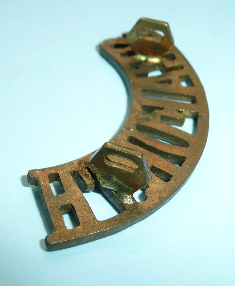 WW1 Seaforth Highlanders Other Ranks Brass Shoulder Title — image 3