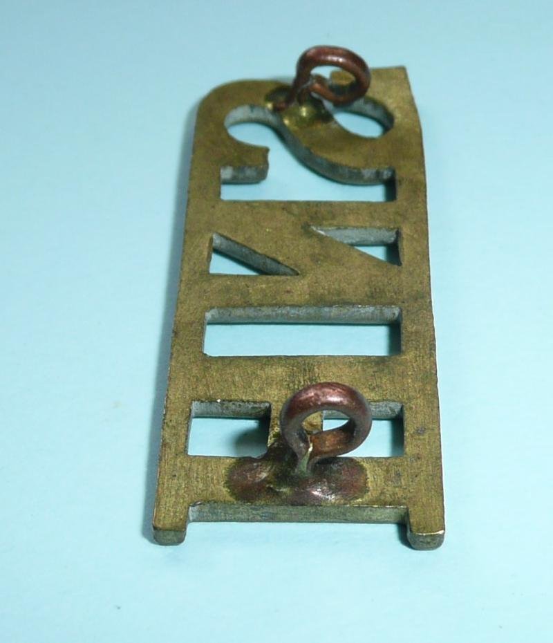 SNH South Nottinghamshire Hussars (Yeomanry) Brass Shoulder Title — image 3