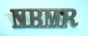 NBMR (Northern Bengal Mounted Rifles) White Metal Shoulder Title