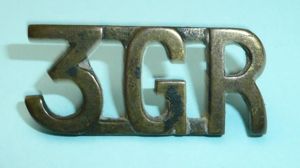 3GR 3rd Queen Alexandra's Own Gurkha Rifles Blackened Brass Shoulder …