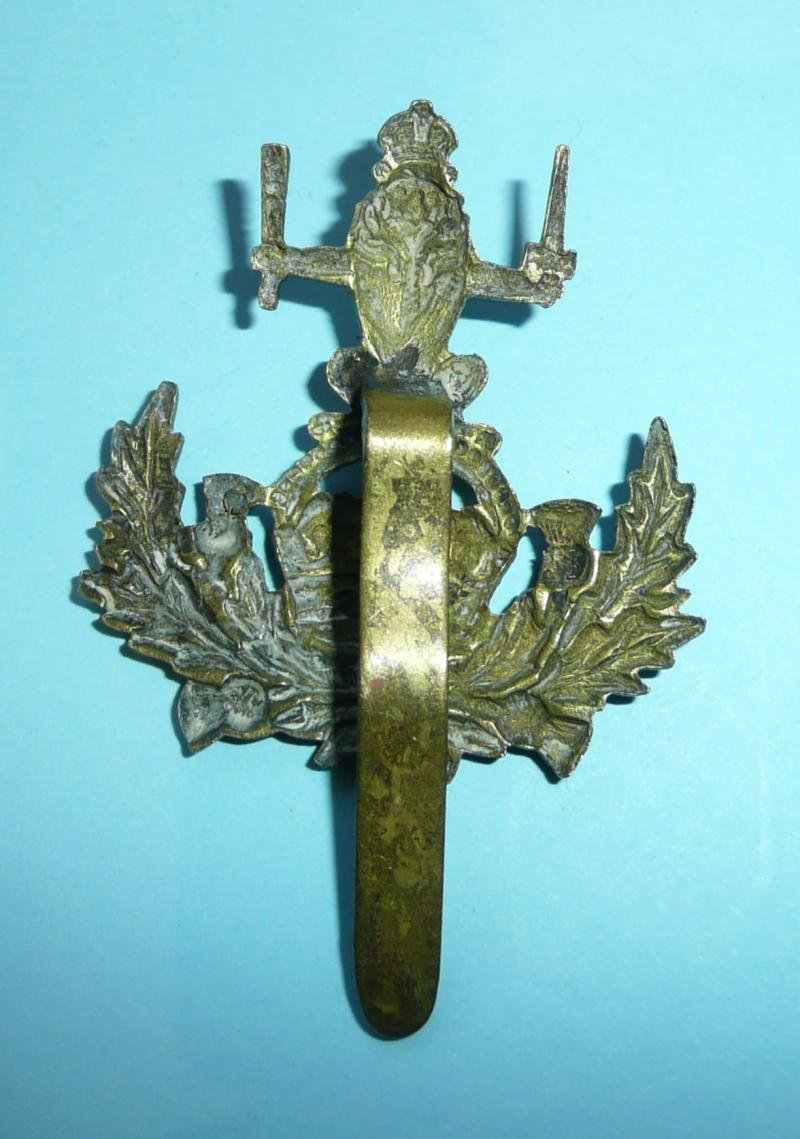 Queen's Own Royal Glasgow Yeomanry Gilding Metal Cap Badge — image 2