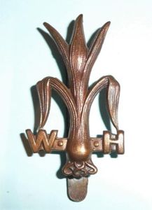 The Welsh ( Yeomanry ) Horse ( Lancers ) Bronze …