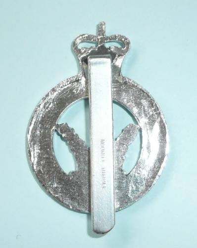 Westmoreland and Cumberland Yeomanry Silver Anodised Aluminium Cap Badge - Firmin — image 2