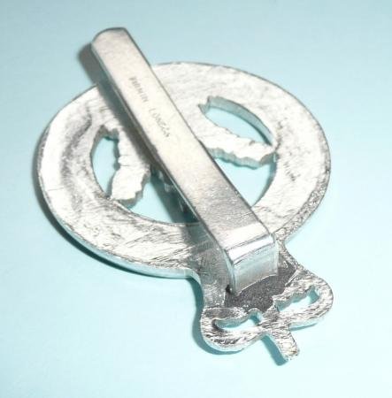 Westmoreland and Cumberland Yeomanry Silver Anodised Aluminium Cap Badge - Firmin — image 4