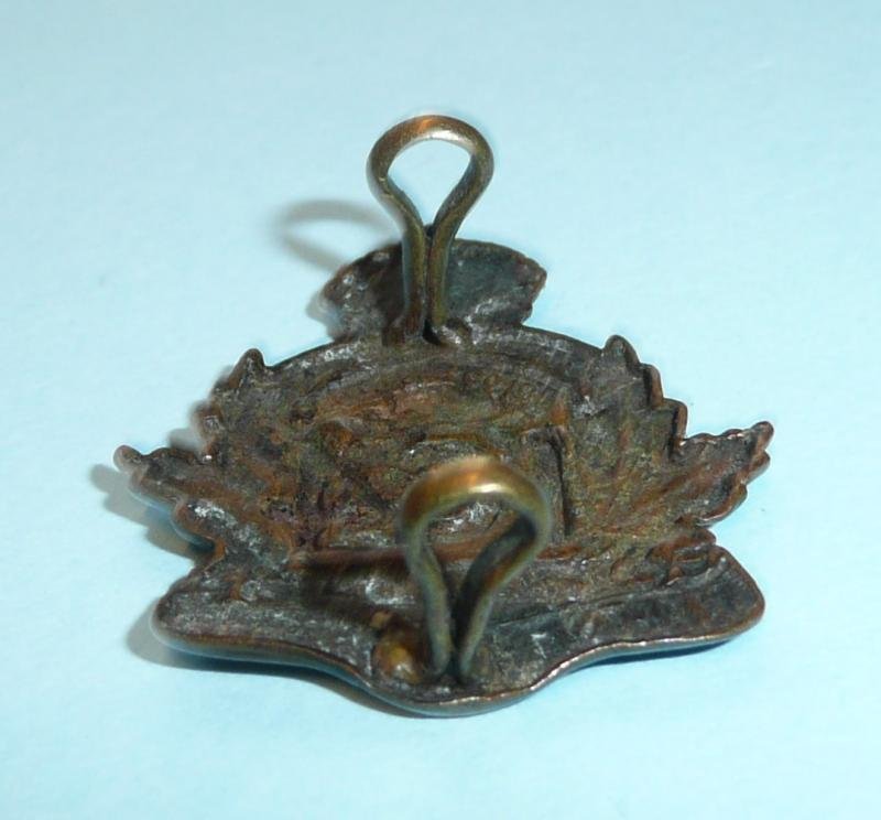 WW1 Canada - 164th CEF Halton & Dufferin Infantry Battalion Canadian Expeditionary Force Collar Badge — image 3