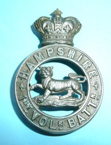 1st Volunteer Battalion The Hampshire Other Ranks White Metal One …