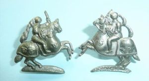 Fife & Forfar Yeomanry Facing Pair of White Metal Collar …