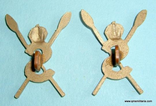 East Africa - Somaliland Scouts Matched White Metal Collar Badges — image 2