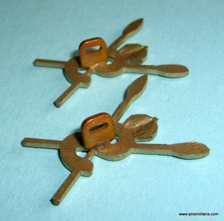 East Africa - Somaliland Scouts Matched White Metal Collar Badges — image 3