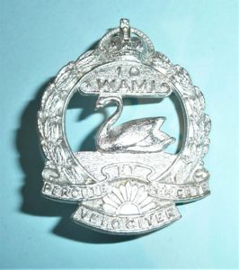 WW2 - 10th Western Australian Mounted Infantry (WAMI) Silver Plated …