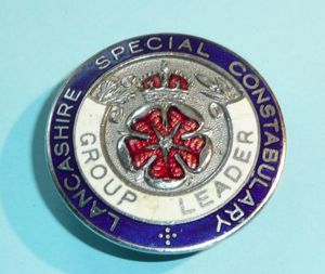 WW2 Lancashire Special Constable Constabulary Police Chrome & Enamel Mufti …
