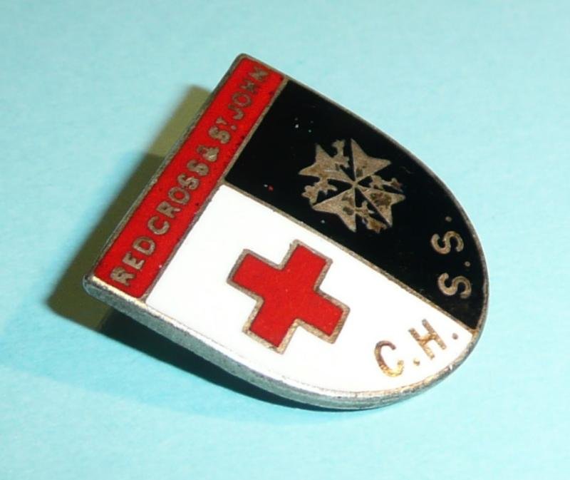 WW2 Home Front - BRCC British Red Cross Society & Order of St John CHSS hospital badge — image 2