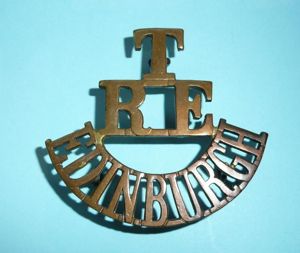 T / RE / Edinburgh One Piece Brass Shoulder Title