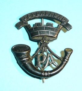 Somerset Light Infantry (Price Albert's) Hallmarked Silver Officer's Silver Pagri …