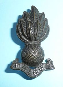 Royal Engineers Officer's OSD Bronze Field Service Cap Badge / …