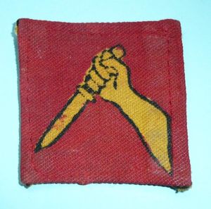 WW2 19th Indian Division Cloth Formation Designation Flash Patch Sign …
