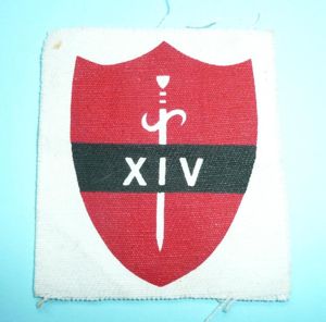 WW2 14th Army (Chindit) Printed Formation Sign Flash Patch Designation …