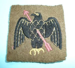 WW2 11th Anti - Aircraft Embroidered Cloth Formation Sign Flash …