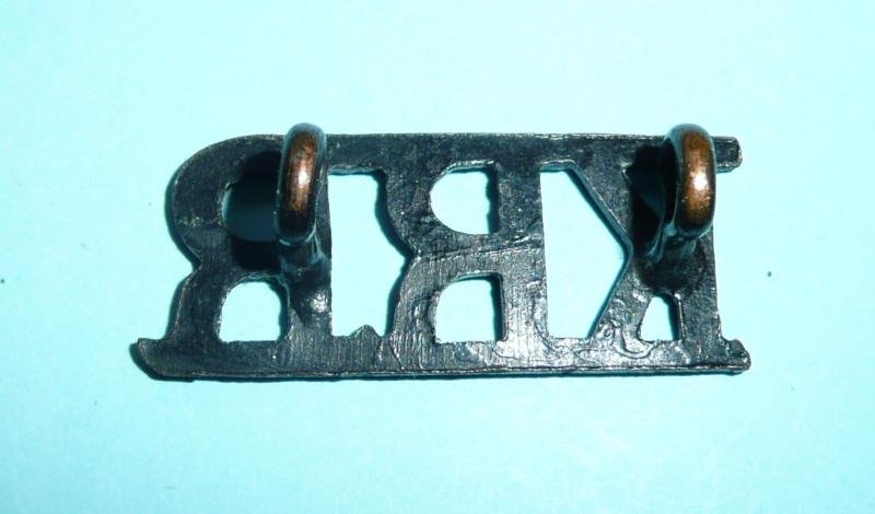 KRR - King's Royal Rifles Corps (KRRC) Blackened Brass Shoulder Title — image 2