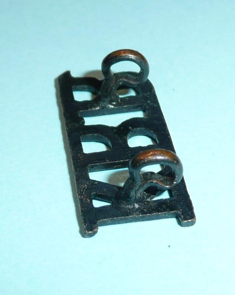 KRR - King's Royal Rifles Corps (KRRC) Blackened Brass Shoulder Title — image 4