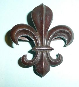 WW2 Manchester Regiment Officers OSD Bronze Cap Badge - Blades