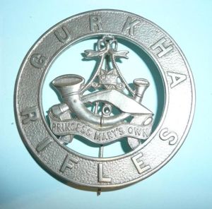 10th Princess Marys Own Gurkha Rifles Pipers plaid brooch circa …