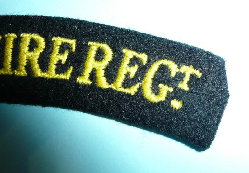 The Hampshire Regiment Embroidered Cloth Shoulder Title — image 2