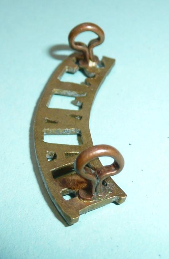 Small Hants Hampshire Brass Shoulder Title — image 4