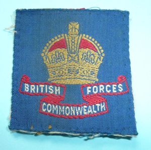 British Commonwealth Occupation Force (BCOF) Silk Embroidered Formation Sign - …