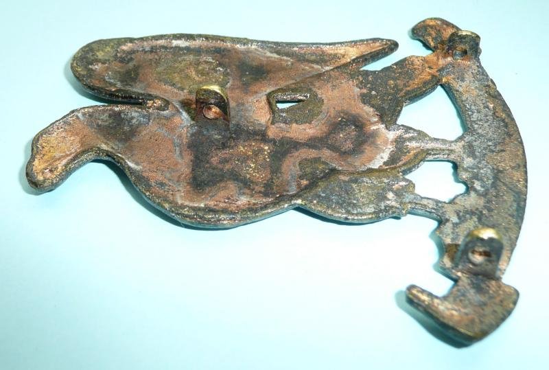 WW1 Indian Princely State Forces (Jodhpur) - The Maharaja of Jodhpur 1st & 2nd Lancers Large Cast Brass NCO's Arm Badge - Battle Honour - Marwar — image 4