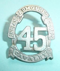 WW2 Indian Army - 45th Cavalry Indian Armoured Corps Silver …