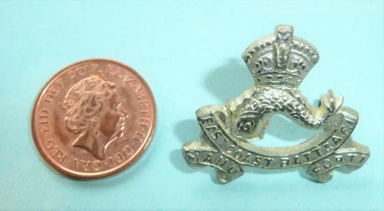 Indian Auxiliary Force (AFI) East Coast (Volunteer) Battalion Officers Frosted Silver Badge — image 2