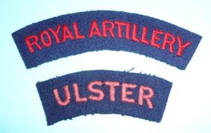 Royal Artillery / Ulster (51st Anti Aircraft Brigade) Northern Ireland …