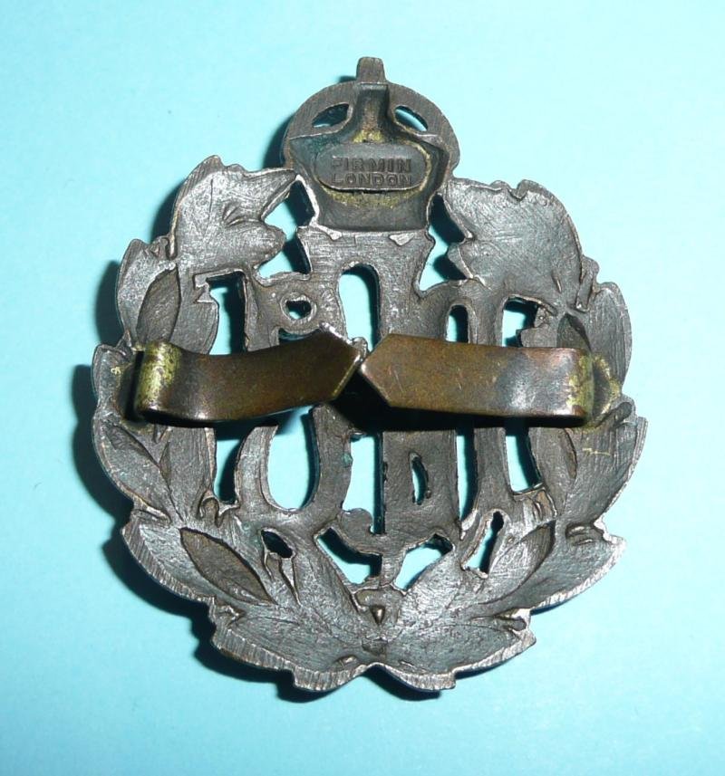 WW1 Royal Flying Corps (RFC) Officers OSB Bronze Cap Badge - Firmin Tablet - Blades — image 2