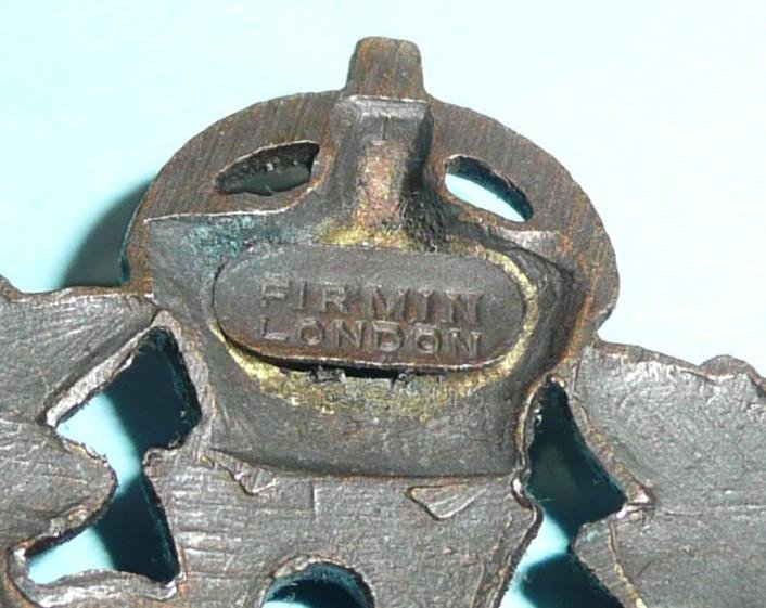 WW1 Royal Flying Corps (RFC) Officers OSB Bronze Cap Badge - Firmin Tablet - Blades — image 3