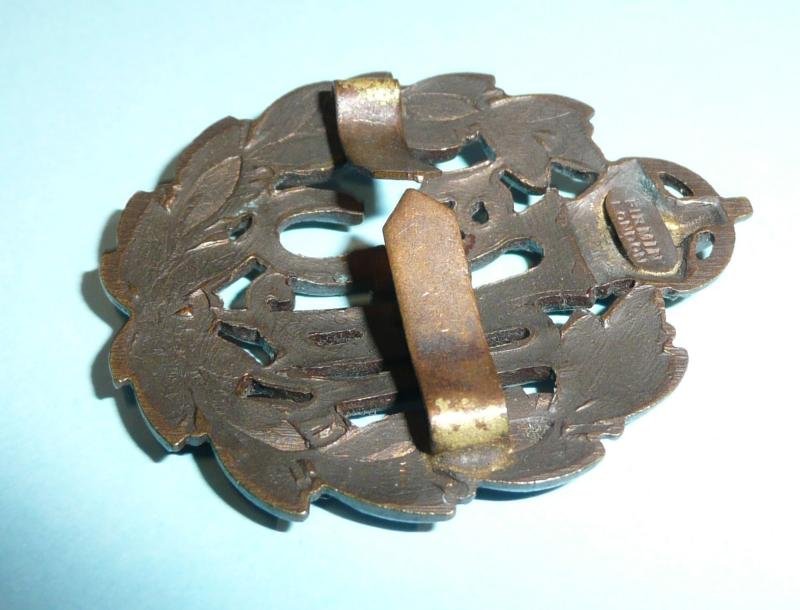 WW1 Royal Flying Corps (RFC) Officers OSB Bronze Cap Badge - Firmin Tablet - Blades — image 5