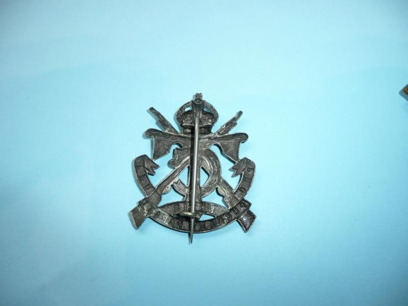 South Africa - Transvaal Cadets White Metal King's Crown Cap Badge — image 3