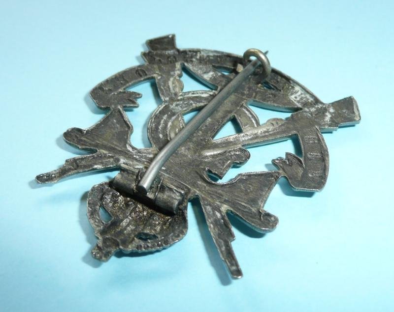 South Africa - Transvaal Cadets White Metal King's Crown Cap Badge — image 4
