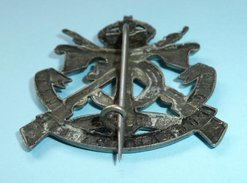 South Africa - Transvaal Cadets White Metal King's Crown Cap Badge — image 5